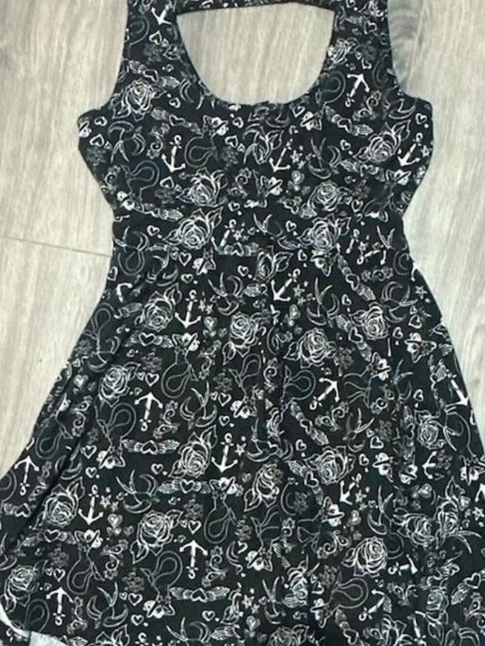 Tattoo Print Dress